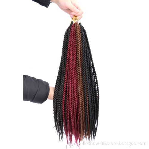 Hot sell 14inch 30 stands wholesale Crochet Braids  crochet senegalese twist braid hair  wig